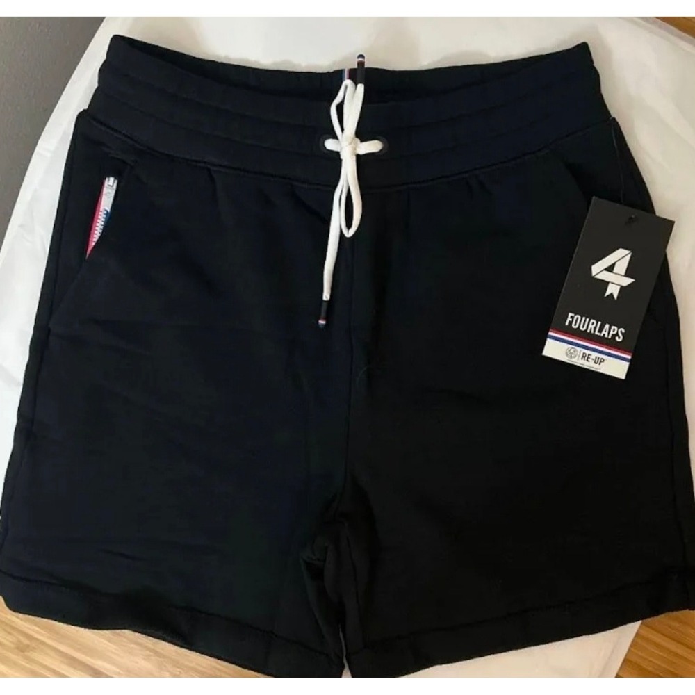 Fourlaps Rush Short Black Athletic Gym Running Shorts Womens Medium NWT